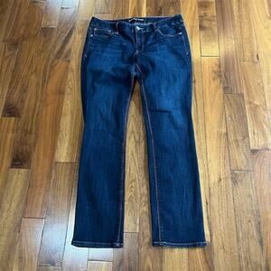 Express Women's Bootcut Jeans Size 10 Dark Wash Blue Denim Stretch